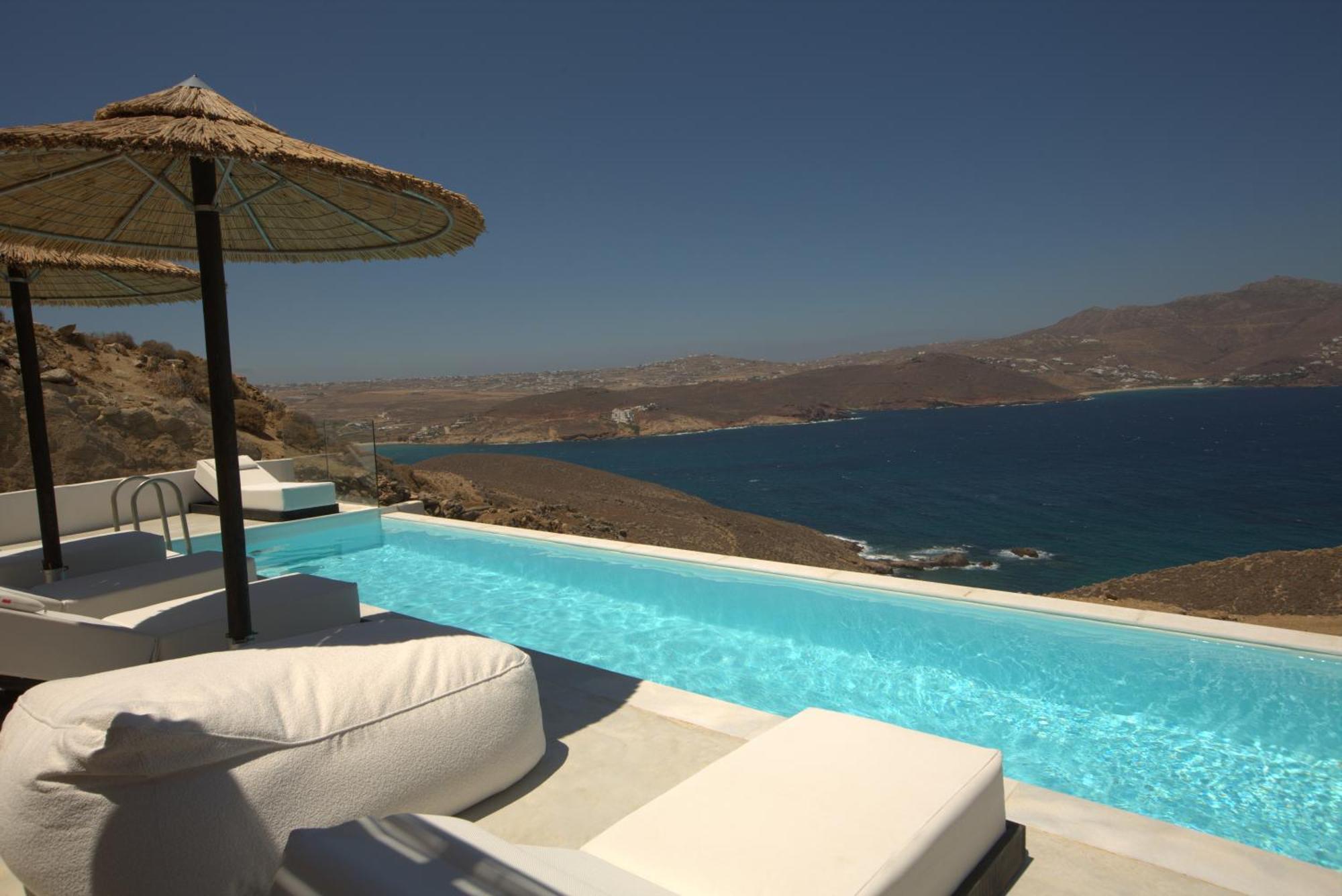 Hom Mykonos - Seaview Villa With Private Pool Mykonos Town Exterior photo