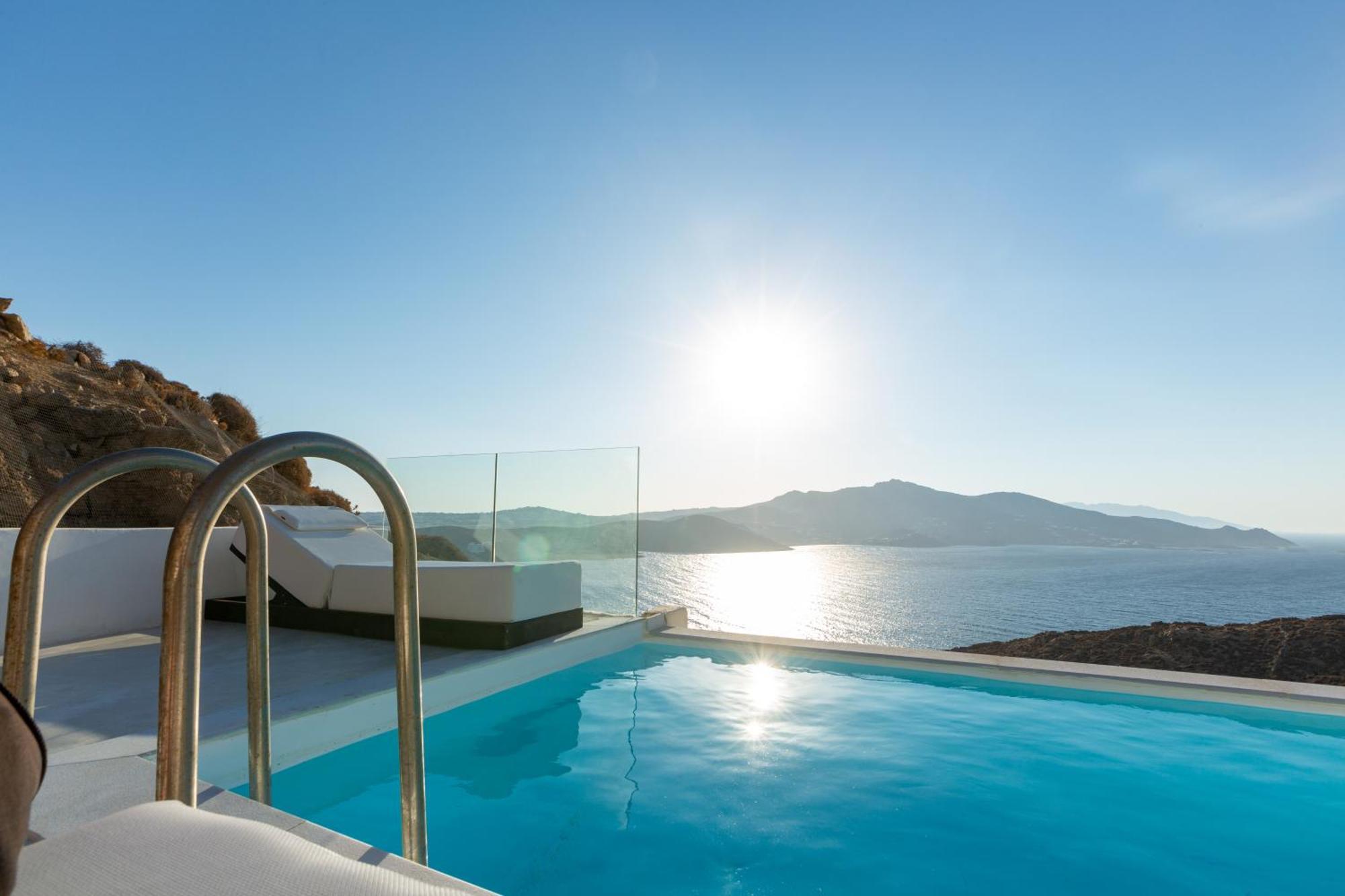 Hom Mykonos - Seaview Villa With Private Pool Mykonos Town Exterior photo